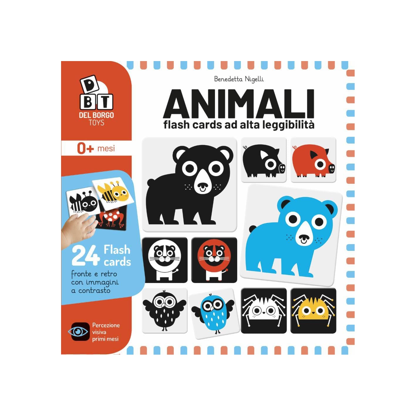 Animali Flash Cards ad Alta Leggibilità