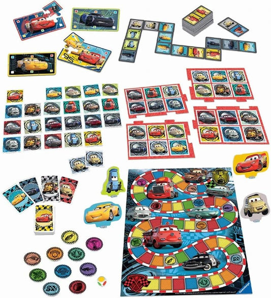 Gioco da Tavolo Cars 6 giochi in 1