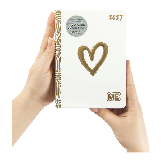 Diario Me My Evolution 16 Mesi 2026/27 Bianco Oro