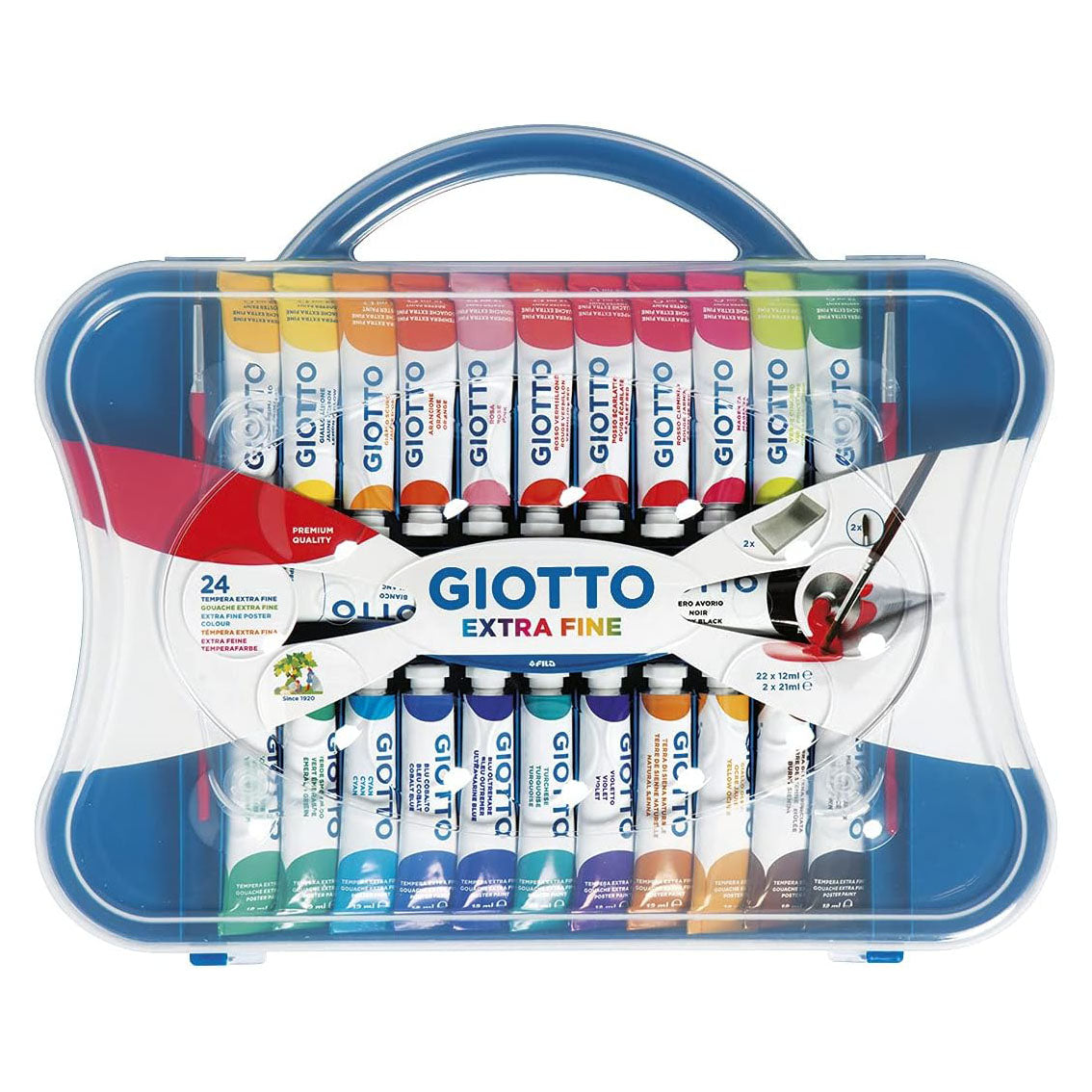 Confezione da 24 tempere giotto
