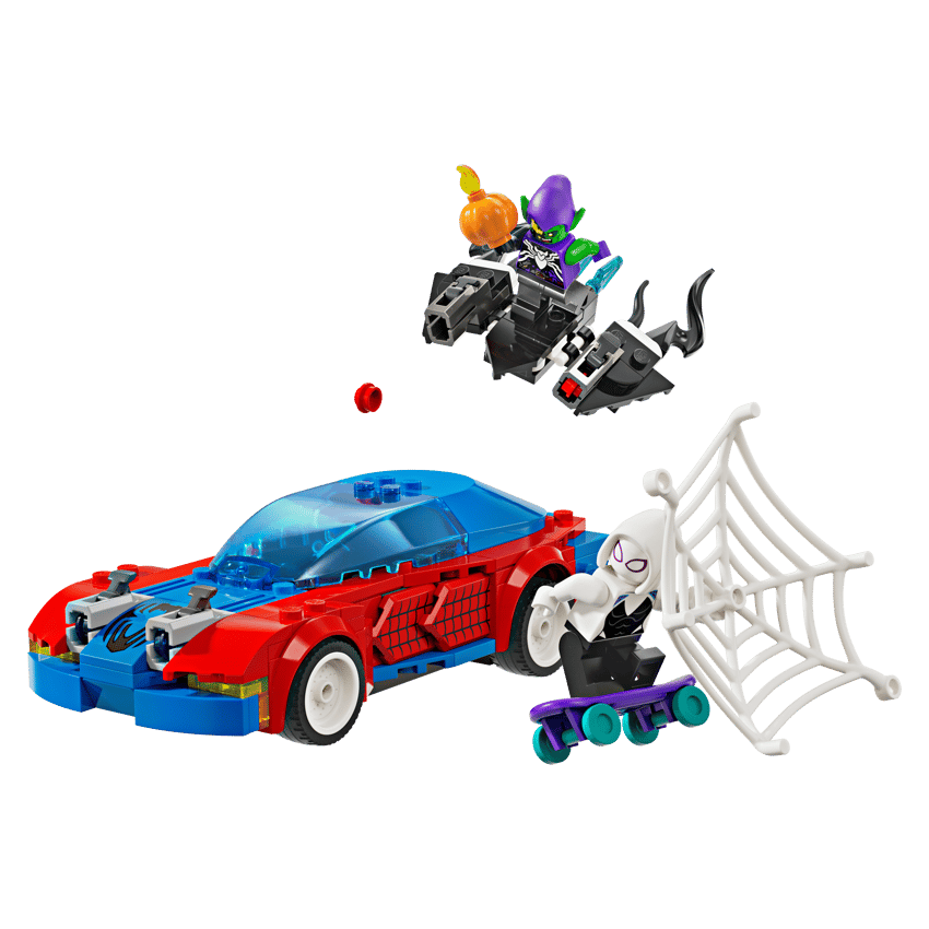 Lego Marvel 76279 Auto da Corsa di Spider-man e Venom Goblin