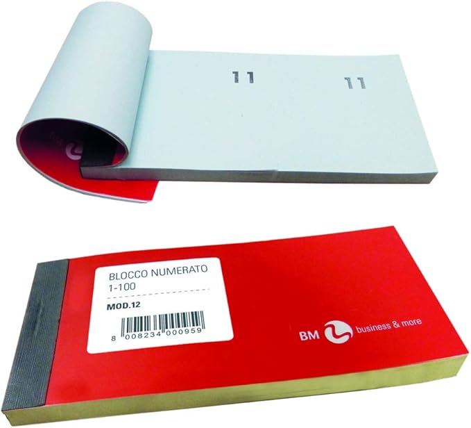 Blocco numerato 1-100 bm