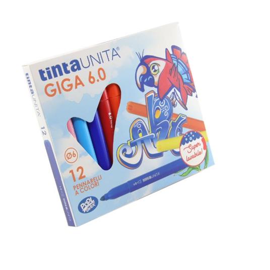 Pennarelli tinta unita 6.0 giga 12