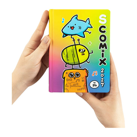 Diario Comix Scomix by Sio 16 Mesi 2026/2027 Multicolore
