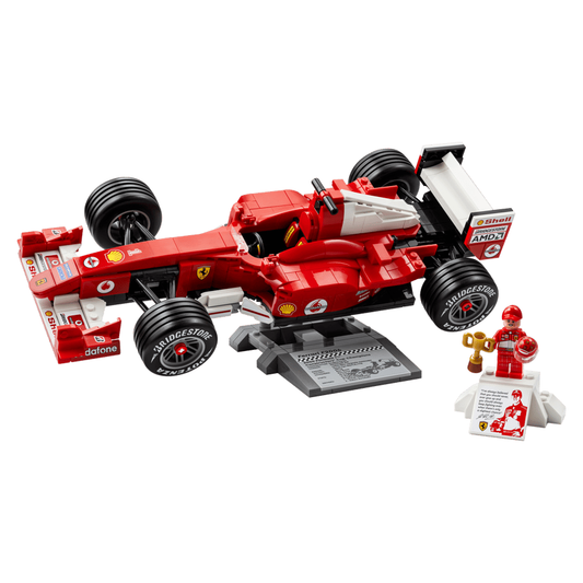 Lego Icons 11375 Ferrari F2004 e Michael Shumacher