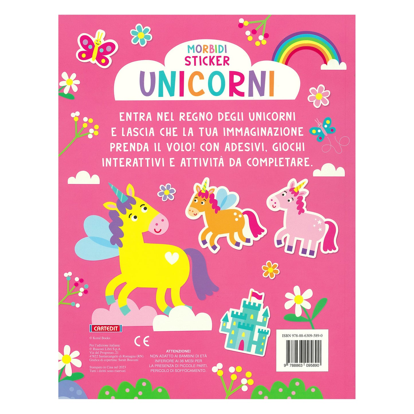 Libro Morbidi Sticer Unicorni