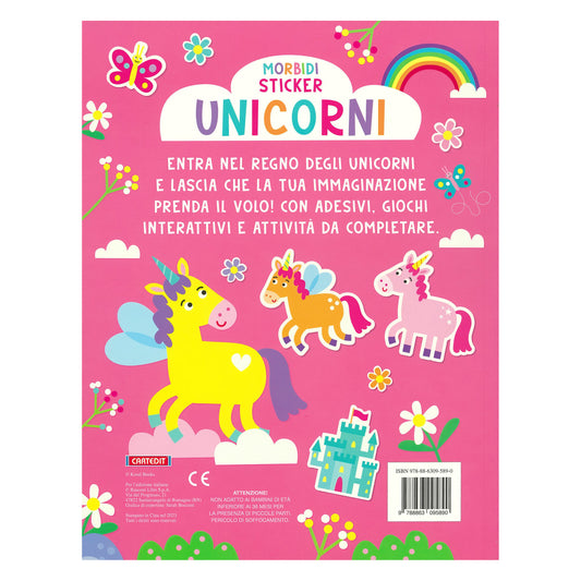 Libro Morbidi Sticer Unicorni