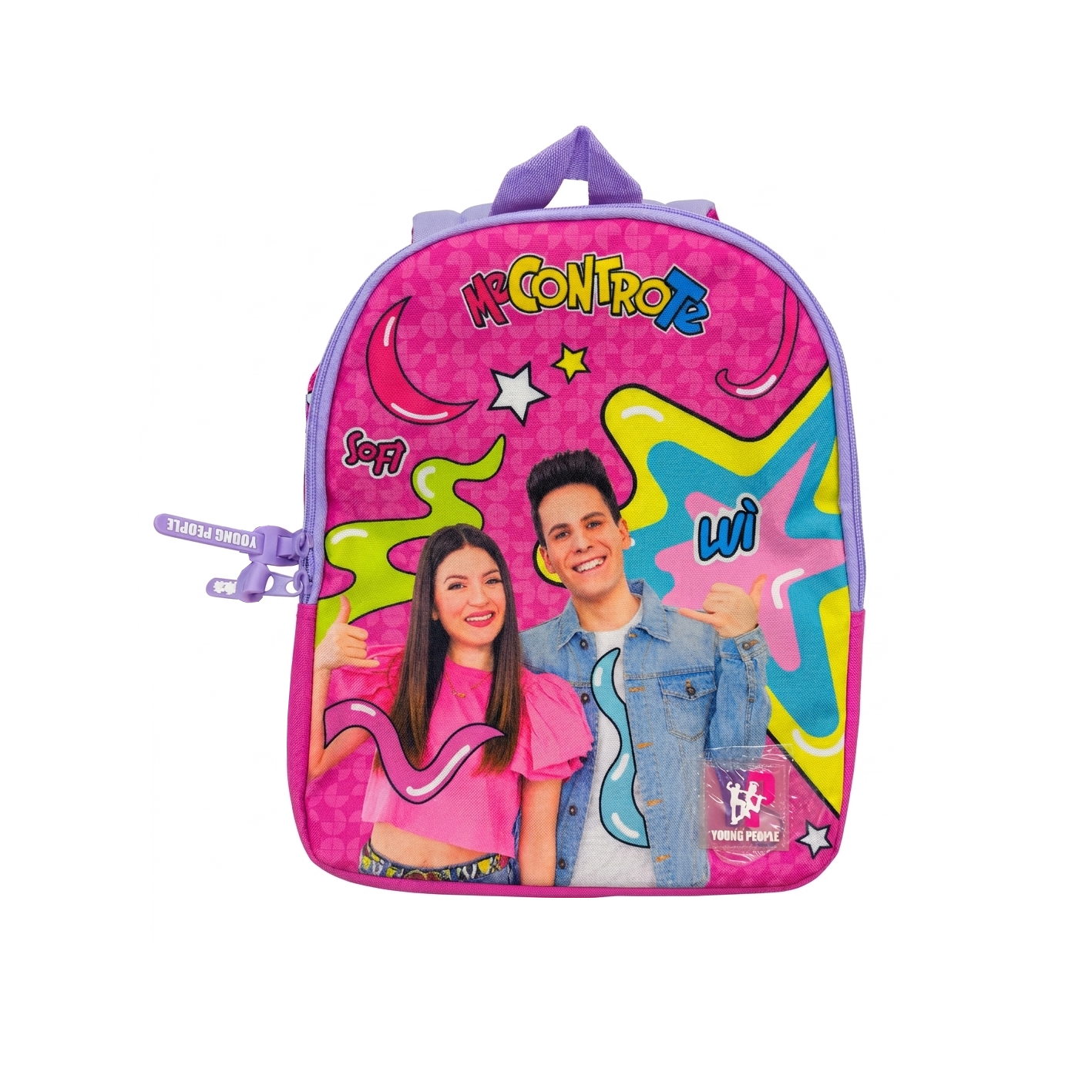 Zaino Asilo Me Contro Te Fucsia