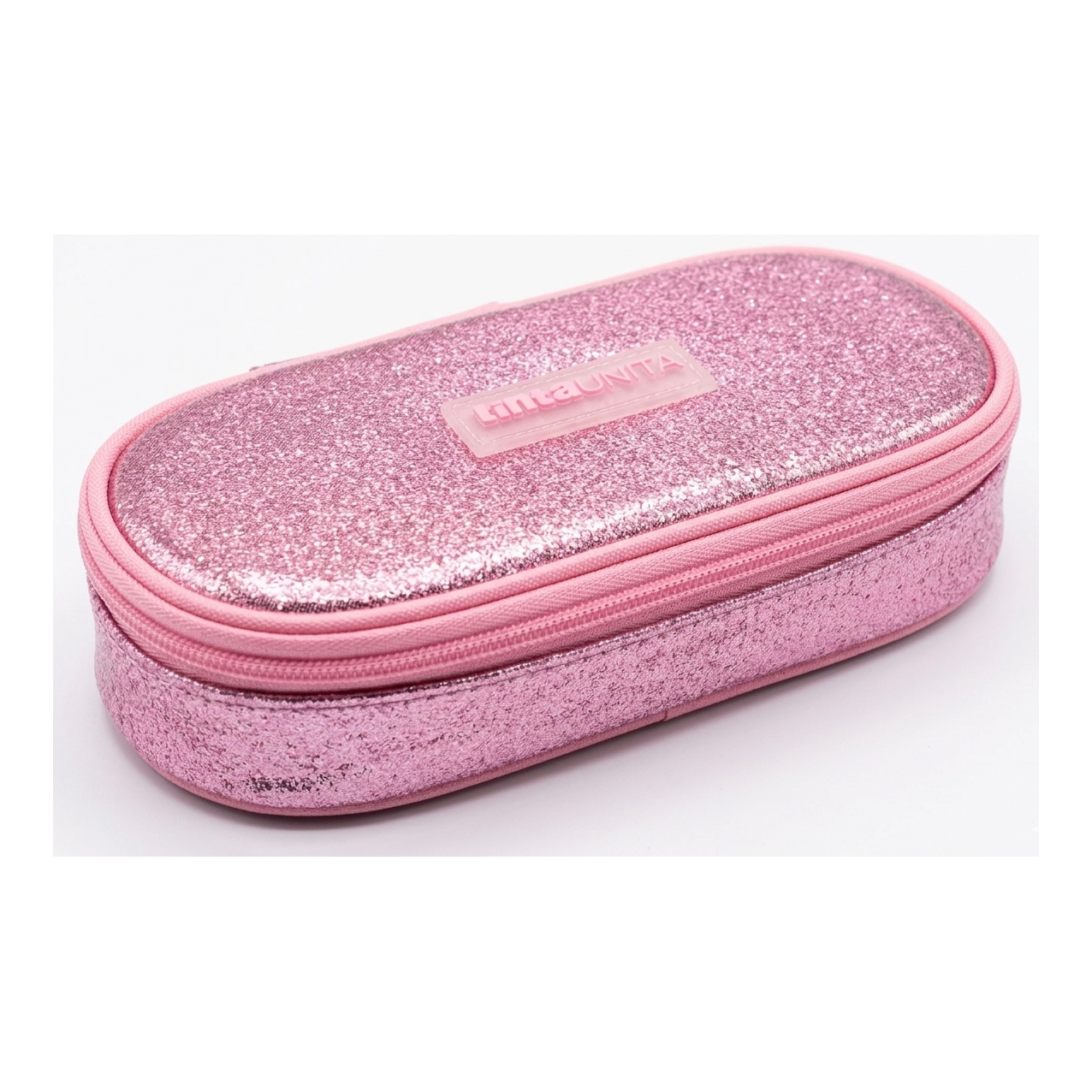 Astuccio Ovale Glamour Tinta Unita Rosa