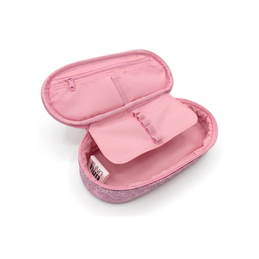 Astuccio Ovale Glamour Tinta Unita Rosa