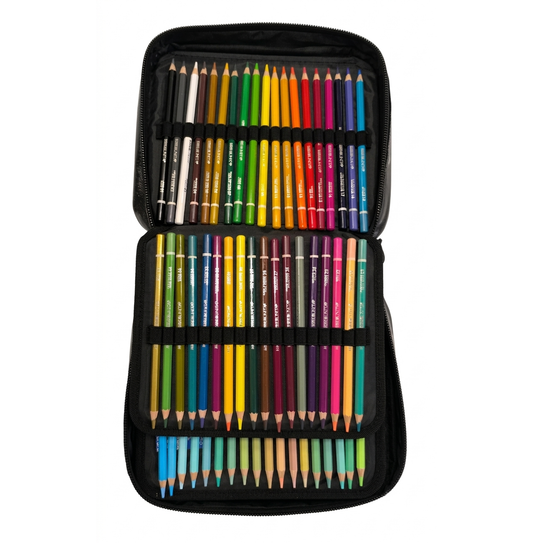 Astuccio 110 Colori Tinta Unita Skylinecolor Art Box Nero Brillantinato