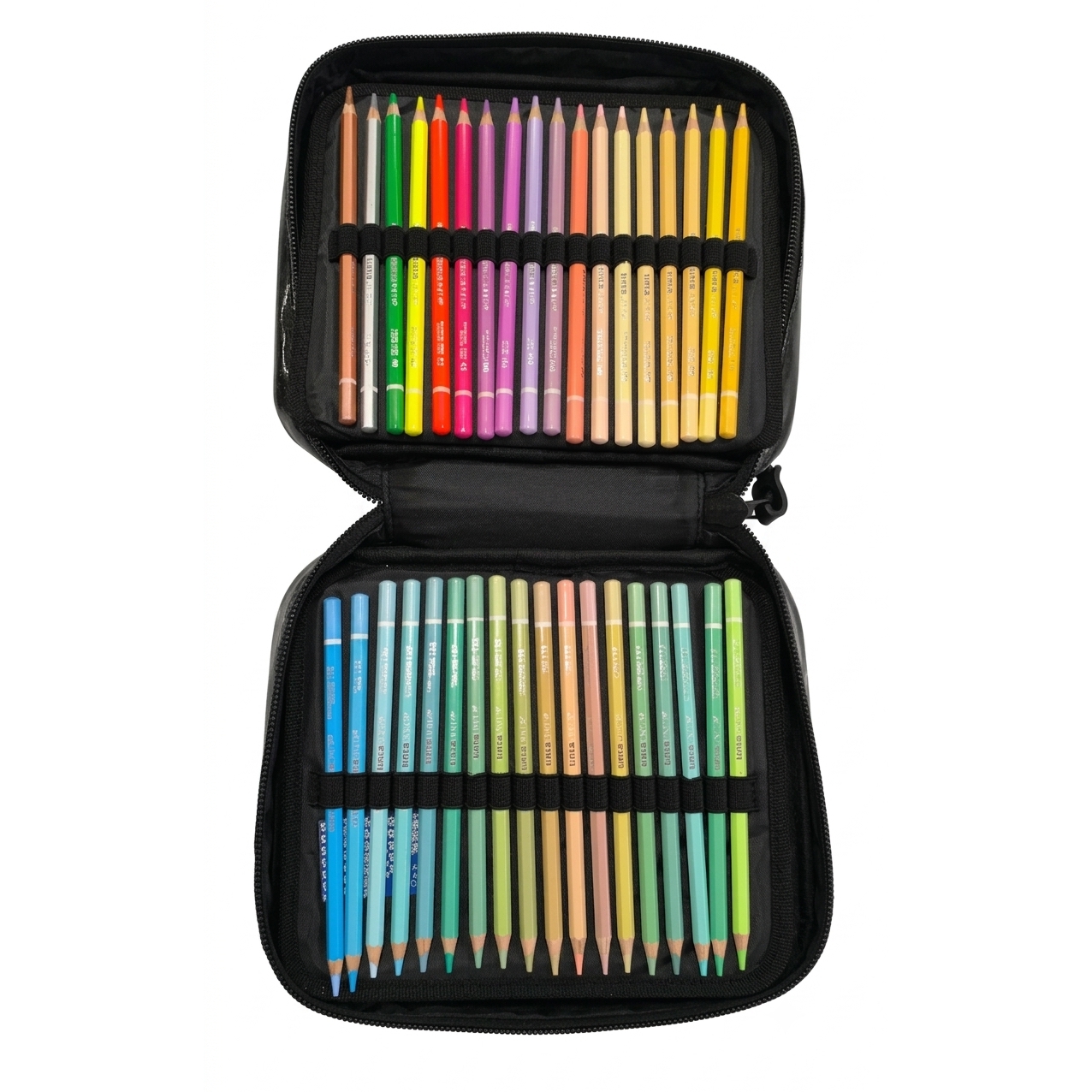 Astuccio 110 Colori Tinta Unita Skylinecolor Art Box Nero Brillantinato