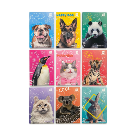 Pacco 12 Quaderni MAXI Tinta Unita 100g Little Friends 5M