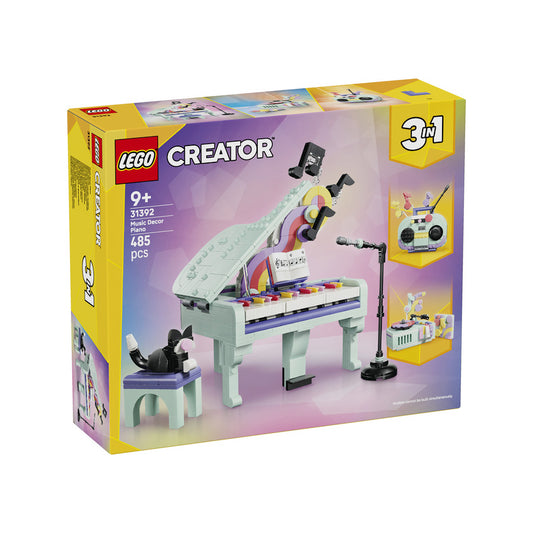 Lego Creator 3in1 Pianoforte Decorativo con Gatto