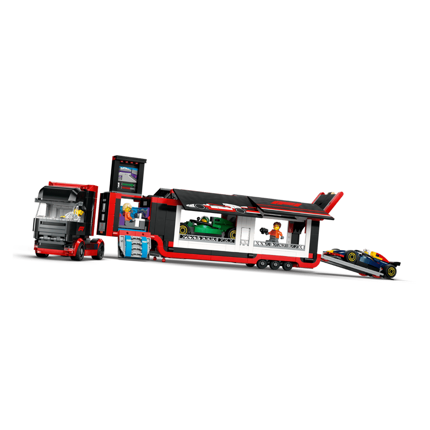 Lego City F1 60445 Autotrasportatore F1 con Monoposto RB20 e AMR24