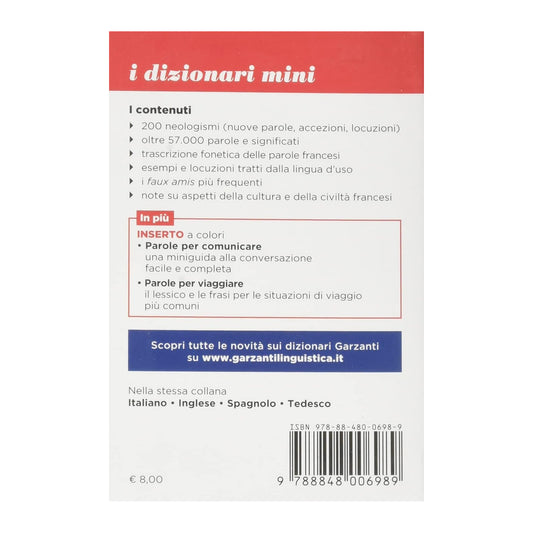 Dizionario Mini Francese Garzanti