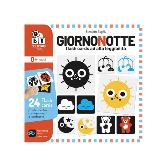 GiornoNotte Flash Cards ad Alta Leggibilità