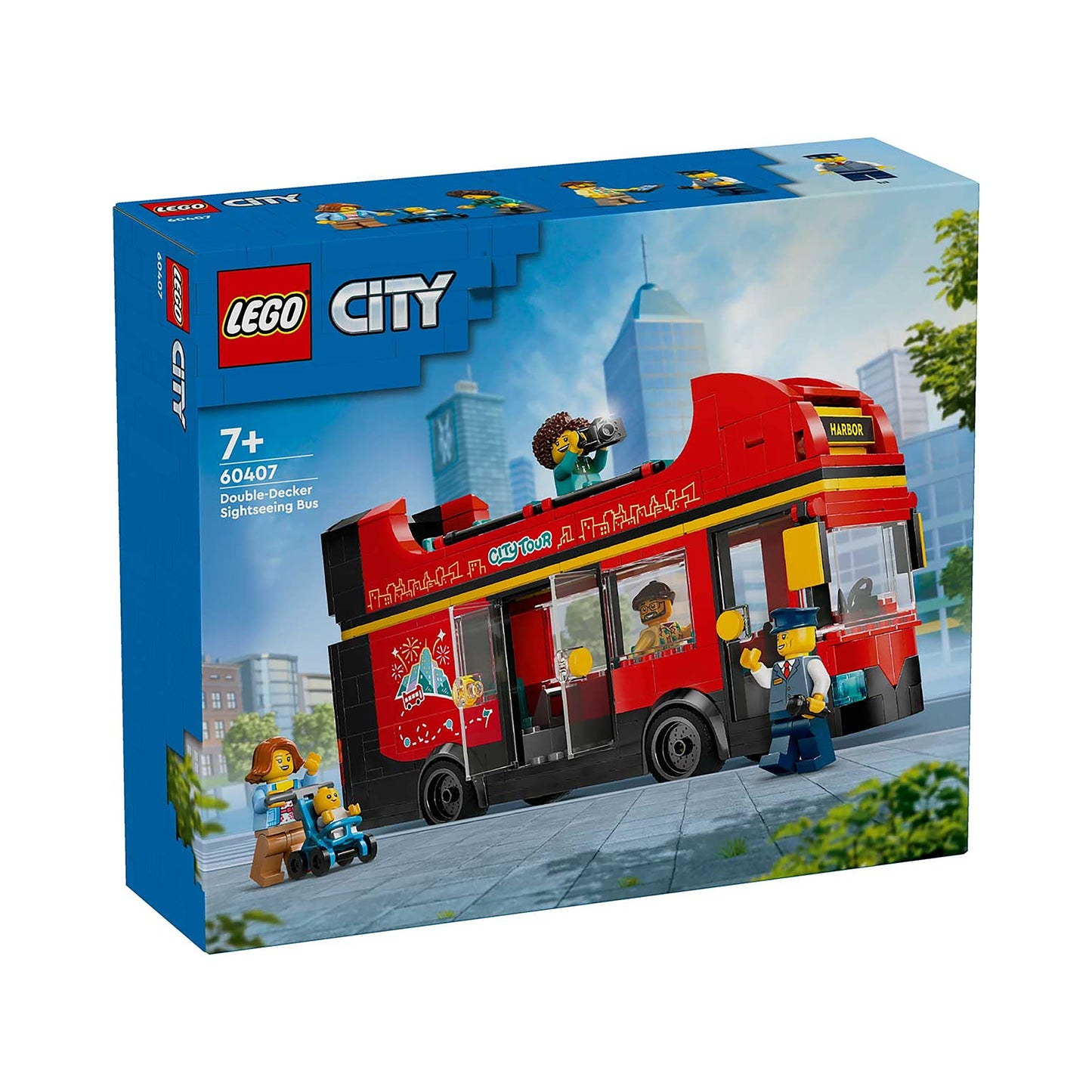 Lego City 60407 Autobus Turistico Rosso a due Piani