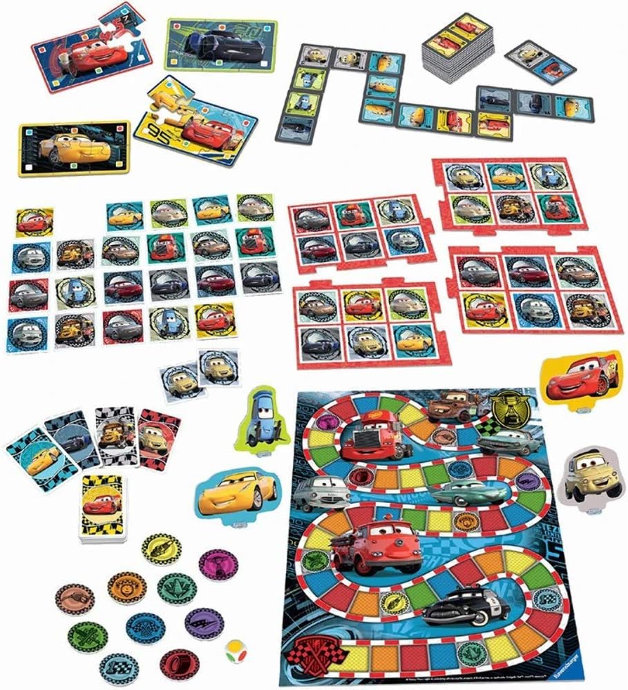 Gioco da Tavolo Cars 6 giochi in 1