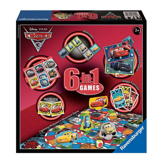 Gioco da Tavolo Cars 6 giochi in 1