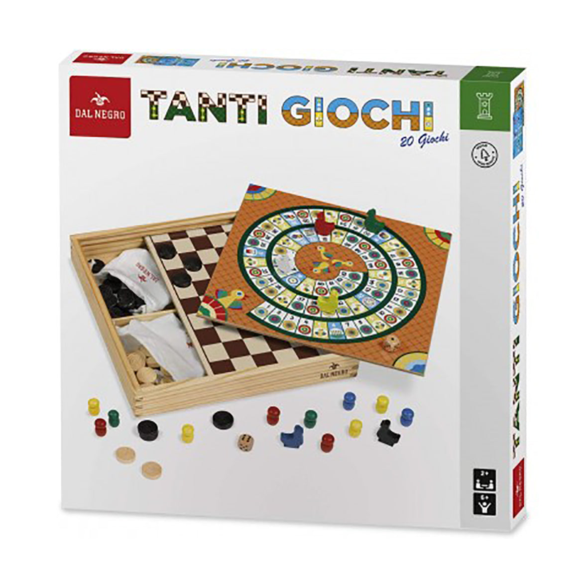 Gioco da Tavolo Tanti Giochi 20 giochi Dal Negro