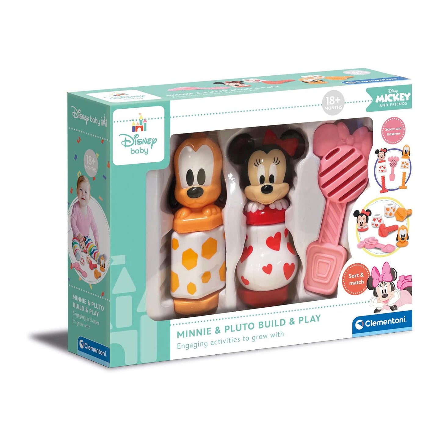 Minnie and Pluto Build and Play Clementoni