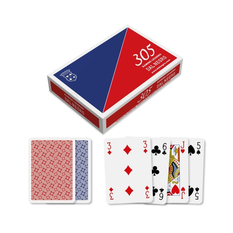 Mazzo di Carte Ramino Leggero 305