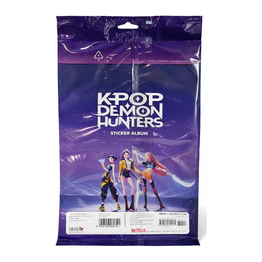 KPOP Demon Hunters Album + 2 Bustine di Figurine