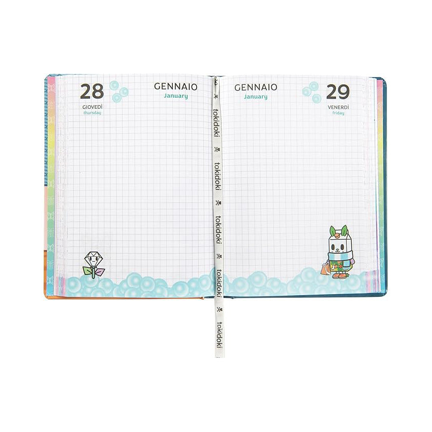 Diario Tokidoki 12 Mesi 2026/27 Azzurro