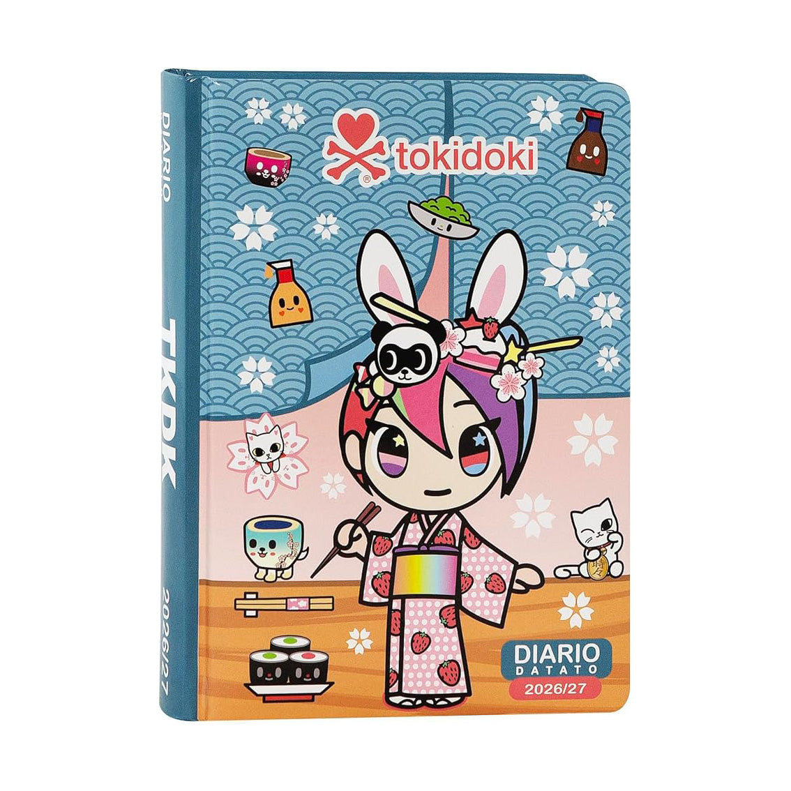 Diario Tokidoki 12 Mesi 2026/27 Azzurro