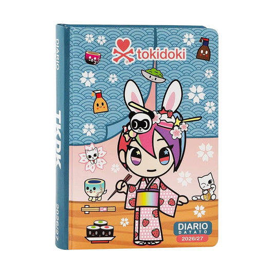 Diario Tokidoki 12 Mesi 2026/27 Azzurro