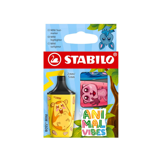 Stabilo Boss Mini Animal Vibes Set 3 Pezzi