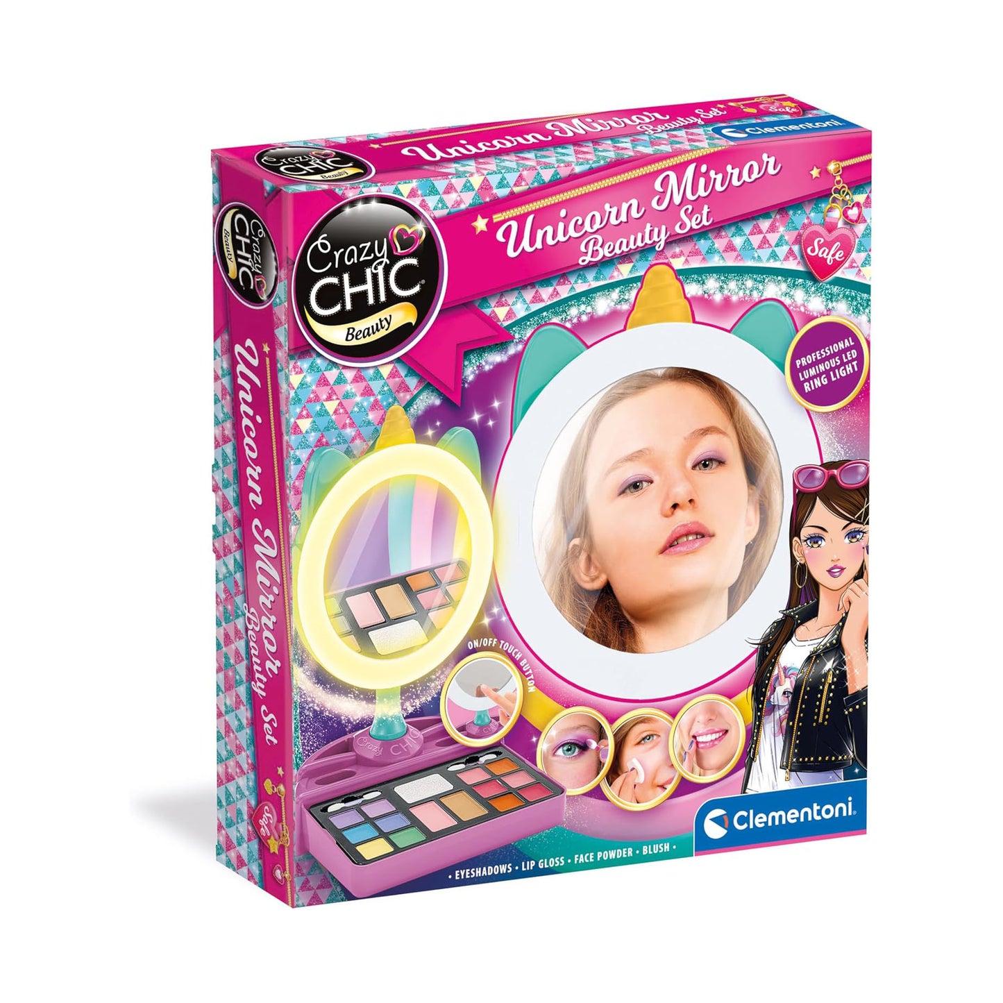Clementoni Crazy Chic Beauty Unicorn Mirror Beauty Set