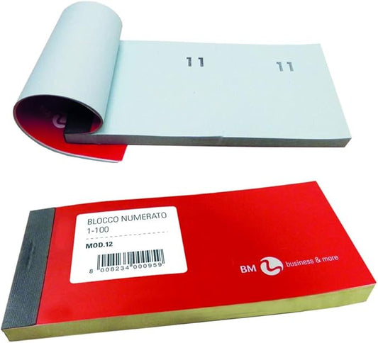 Blocco numerato 1-100 bm