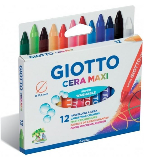 Colori a cera giotto 12 maxi