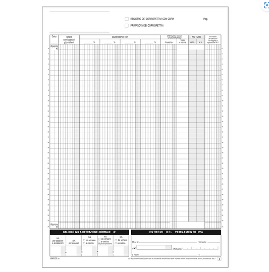 IVA registro di corrispettivi