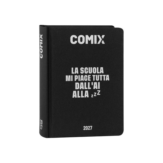 Diario Comix Mignon 16 Mesi 2026/2027 Nero Argento