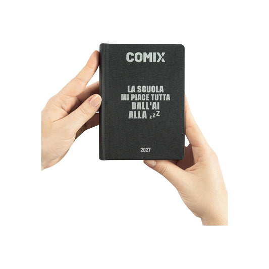 Diario Comix Mignon 16 Mesi 2026/2027 Nero Argento