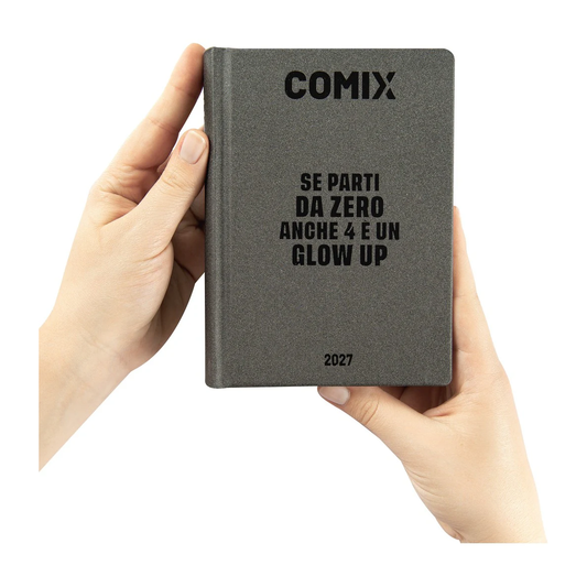 DIario Comix Mini 16 Mesi 2026/27 Charcoal