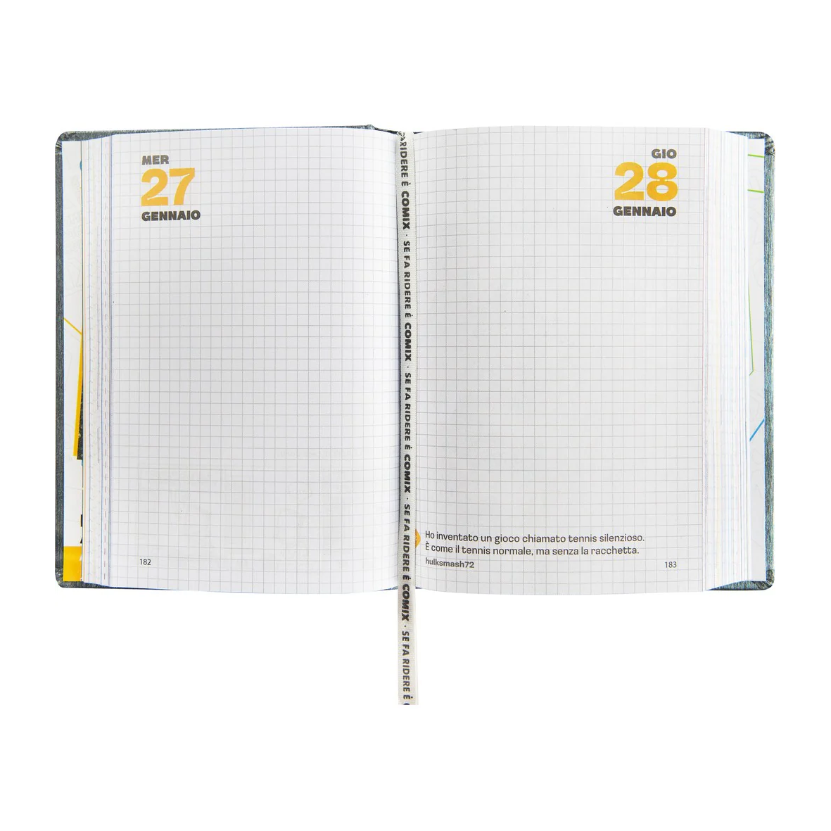 DIario Comix Mini 16 Mesi 2026/27 Gear Black