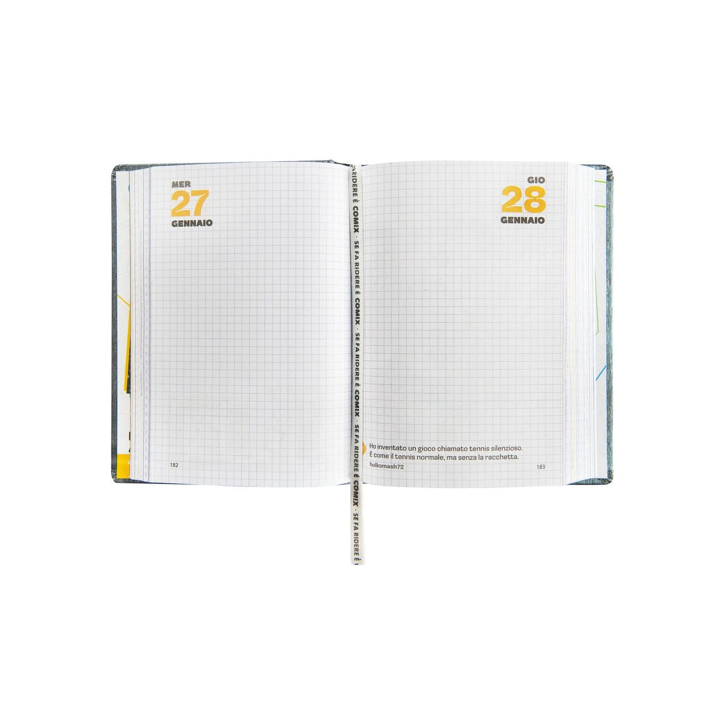 Diario Comix Mignon 16 Mesi 2026/2027 Gear Black