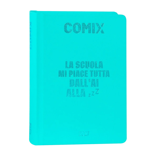 DIario Comix Mini 16 Mesi 2026/27 Turchese