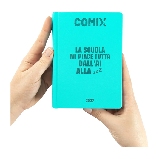 DIario Comix Mini 16 Mesi 2026/27 Turchese