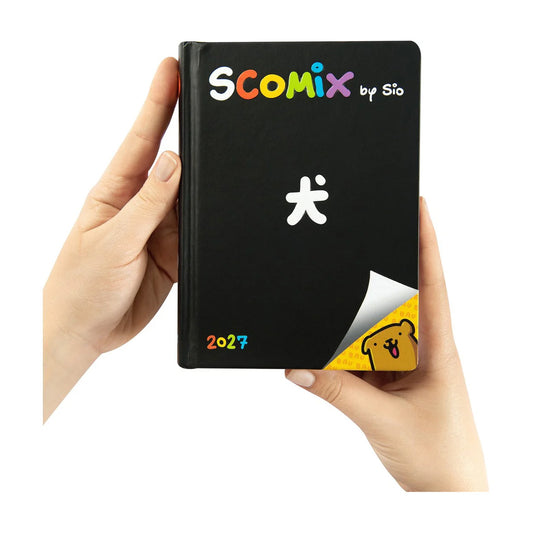 Diario Comix Scomix by Sio 16 Mesi 2026/2027 Nero