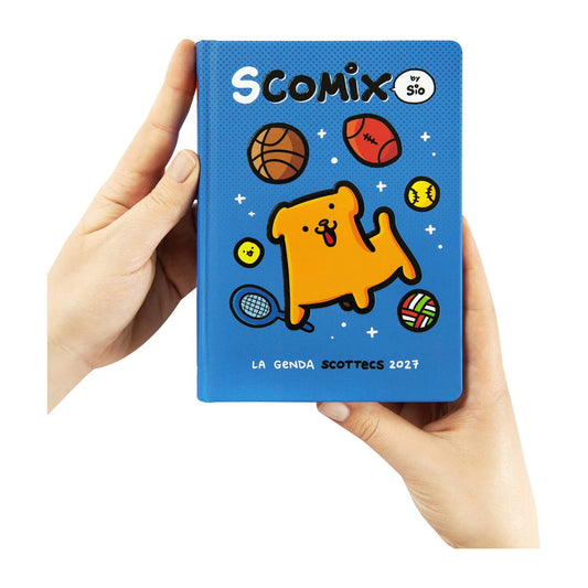 Diario Comix Scomix by Sio 16 Mesi 2026/2027 Blu