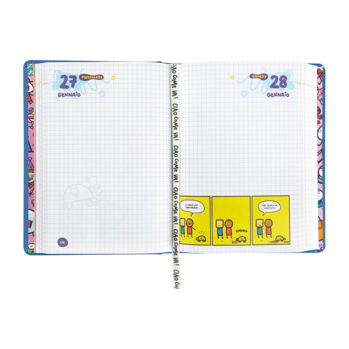 Diario Comix Scomix by Sio 16 Mesi 2026/2027 Blu