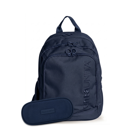 Zaino Dream Cross + Astuccio Ovale Tinta Unita Blu Navy + Penna 4 Colori