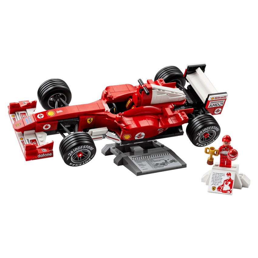 Lego Icons 11375 Ferrari F2004 e Michael Shumacher