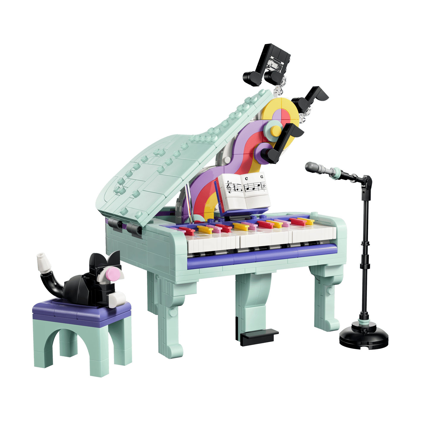 Lego Creator 3in1 Pianoforte Decorativo con Gatto