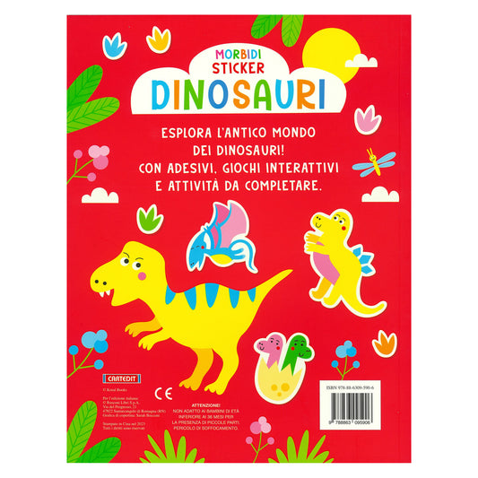 Libro Morbidi Sticker Dinosauri